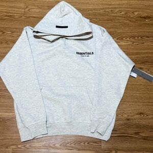 Essentials Heather Gray Men's Hoodie